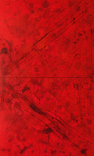 Load image into Gallery viewer, J. Steven Manolis, REDWORLD Feminine, 2016, Acrylic and Latex Enamel on Canvas, 120 x 72 inches, Red Abstract Art, Large Abstract Wall Art for sale at Manolis Projects Art Gallery, Miami, Fl