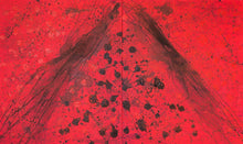 Load image into Gallery viewer, J. Steven Manolis (b. 1948 - ) REDWORLD Masculine Horizontal, 2016, Acrylic and Latex Enamel on Canvas, 120 x 72 inches, Red Abstract Art, Large Abstract Wall Art for sale