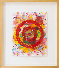 Load image into Gallery viewer, J. Steven Manolis, Concentric, 2014.02, Framed, watercolor painting on paper, diptych, 14 x 11 inches, geometric abstraction, framed Abstract expressionism art for sale at Manolis Projects Art Gallery, Miami, Fl
