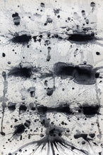 Load image into Gallery viewer, J. Steven Manolis, Black &amp; White, 2014, 60 x 40 inches, 2014.01, Large Black and White Wall Art, Abstract expressionism art for sale at Manolis Projects Art Gallery, Miami, Fl
