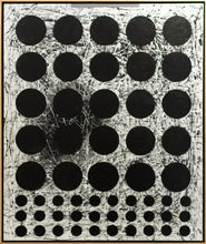 Load image into Gallery viewer, J. Steven Manolis, Black &amp; White (Graphic) 2020, framed, 72 x 60 inches, Acrylic and Latex Enamel on Canvas, geometric abstraction, framed Abstract art for sale at Manolis Projects Art Gallery, Miami, Fl
