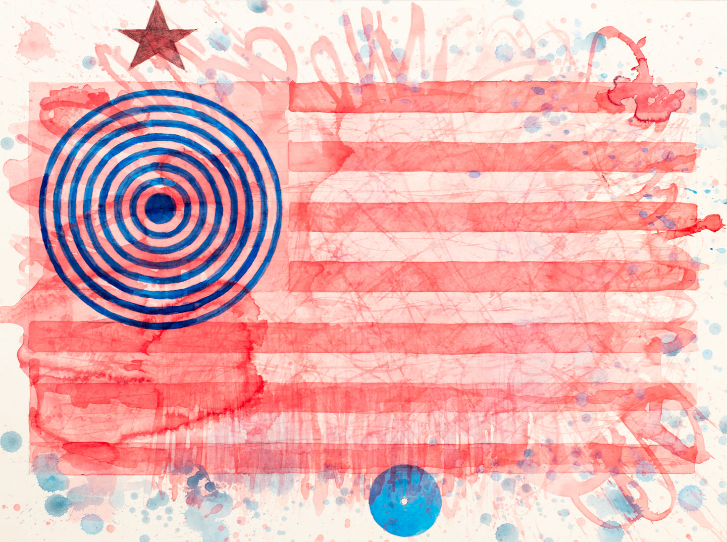 Happy Birthday America (Concentric Flag)