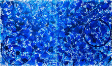 Load image into Gallery viewer, J. Steven Manolis, Splash, 2020, acrylic painting on canvas, 72 x 120 inches, Extra large Wall Art, Blue Abstract Art for sale at Manolis Projects Art Gallery, Miami, Fl
