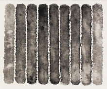 Load image into Gallery viewer, J. Steven Manolis, Molecules (Black &amp; White), 2008, watercolor, 18 x 20 inches, Black and White Abstract painting, Abstract expressionism art for sale at Manolis Projects Art Gallery, Miami, Fl
