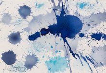 Load image into Gallery viewer, J. Steven Manolis, Splash (Key West) 07.10.05, 2016, Watercolor painting on Arches paper, 7 x 10 inches, Blue Abstract Art, Splash Art for sale at Manolis Projects Art Gallery, Miami, Fl
