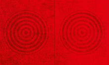 Load image into Gallery viewer, J. Steven Manolis, Redworld-Concentric, 2016, 72 x 120 inches, 72.120.01, Red Abstract Art, Large Abstract Wall Art for sale at Manolis Projects Art Gallery, Miami, Fl
